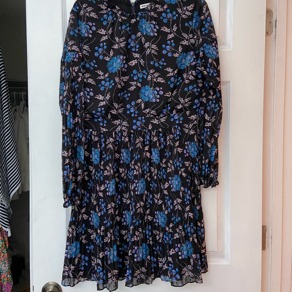 Whistles long sleeve printed dress